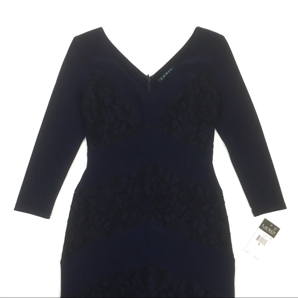 Ralph Lauren lace sheath dress cocktail party NEW - Picture 4 of 8